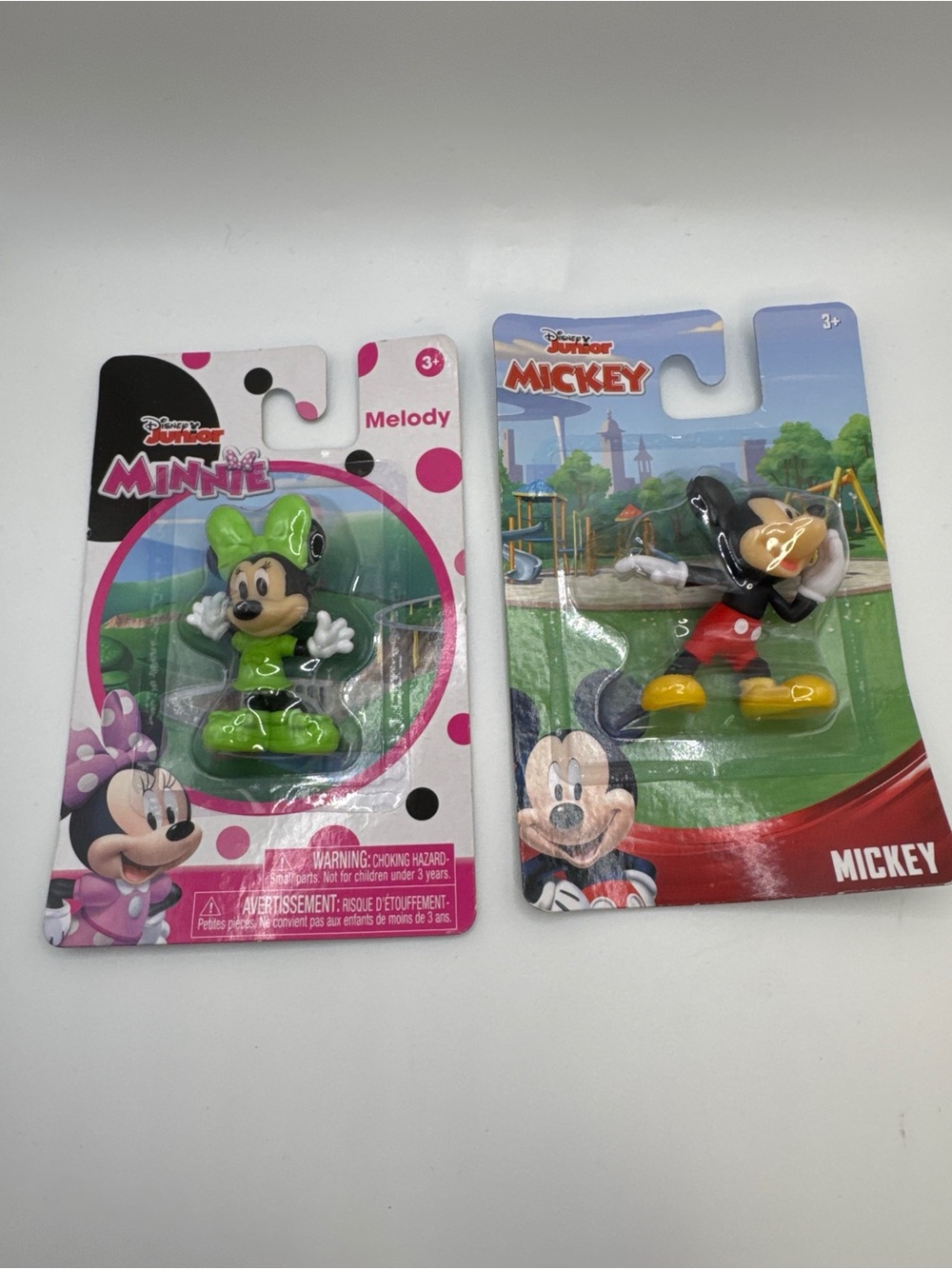 Lot of 2 Disney Junior Mickey Mouse & Minnie Melody Action Figures New